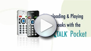 Go to video guide - To play NLS books on PLEXTALK Pocket PTP1