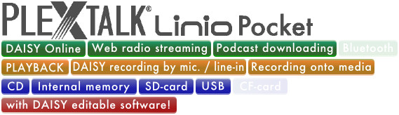 PLEXTALK Linio Pocket